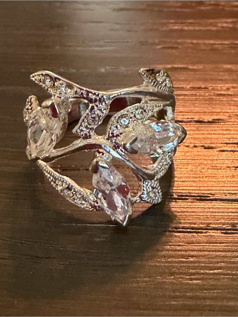 Sterling cubic zirconia ring-size 7